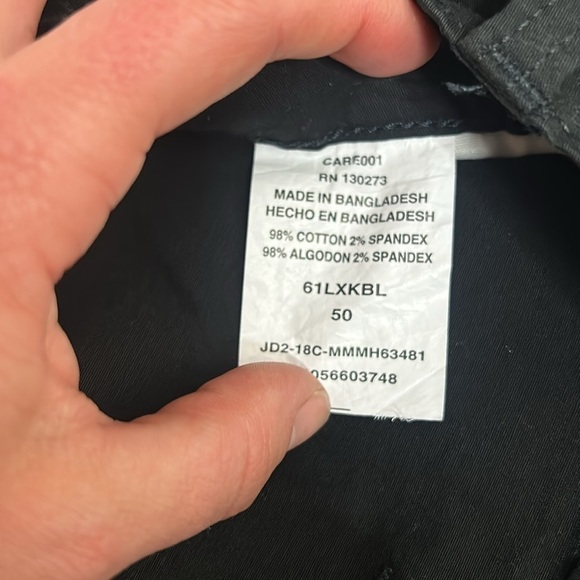 Wrangler Flat Front 4 Way Flex Relaxed Fit Black 50 - Picture 2 of 4